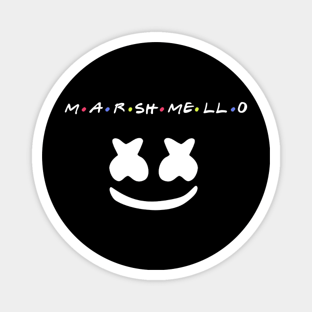 marshmello smile friends Magnet by Yaman